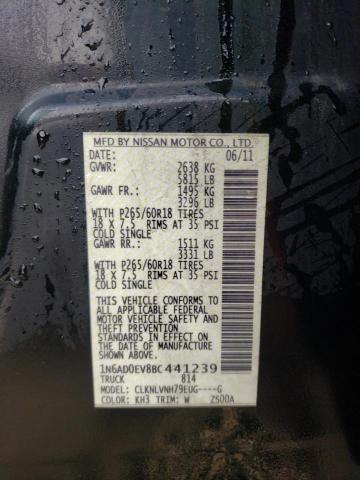 Photo 10 from auction – 2011 NISSAN FRONTIER S with VIN 1N6AD0EV8BC441239