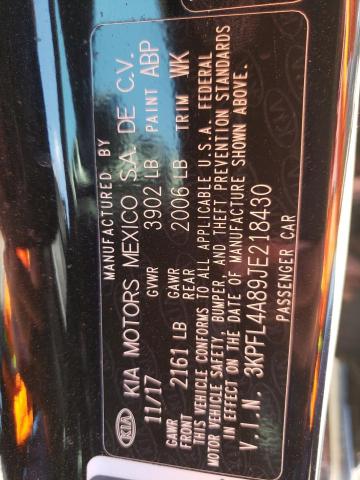 Photo 10 from auction – 2018 KIA FORTE EX with VIN 3KPFL4A89JE218430