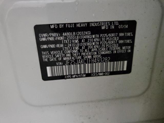 Photo 10 from auction – 2015 SUBARU FORESTER 2 with VIN JF2SJAKC1FH493282