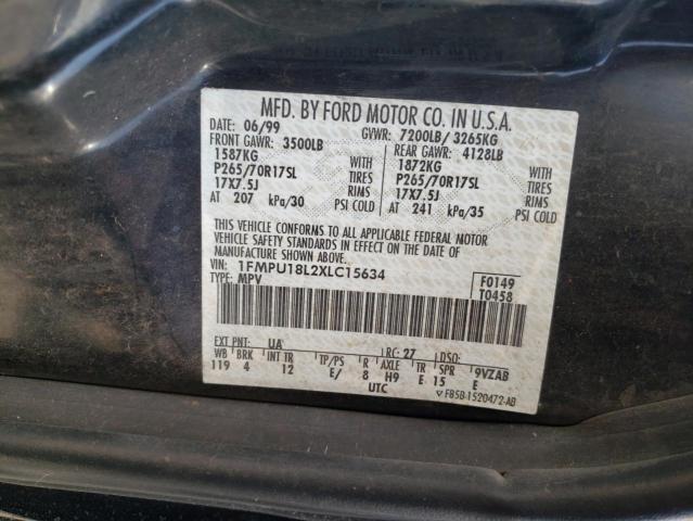 Photo 10 from auction – 1999 FORD EXPEDITION with VIN 1FMPU18L2XLC15634