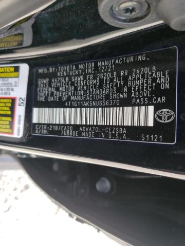 Photo 10 from auction – 2022 TOYOTA CAMRY SE with VIN 4T1G11AK5NU656370