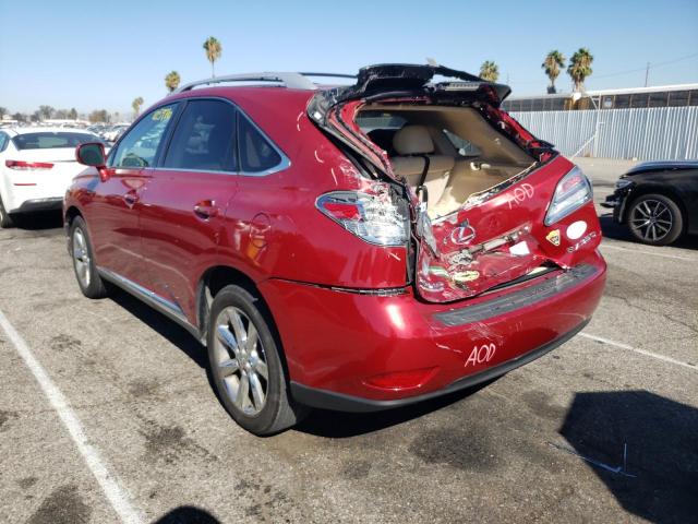 Photo 3 from auction – 2011 LEXUS RX 350 with VIN 2T2BK1BA4BC114716