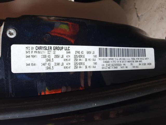 Photo 10 from auction – 2013 CHRYSLER TOWN & COU with VIN 2C4RC1BG2DR595024