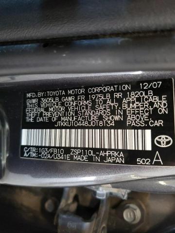 Photo 10 from auction – 2008 TOYOTA SCIONXD with VIN JTKKU10448J018134