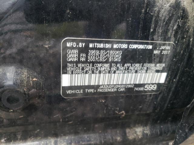 Photo 10 from auction – 2017 MITSUBISHI LANCER ES with VIN JA32U2FU2HU012902