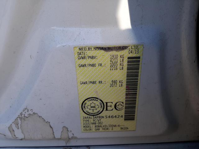 Photo 10 from auction – 2013 NISSAN ALTIMA 2.5 with VIN 1N4AL3AP8DN546424