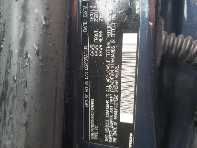 Photo 10 from auction – 2012 VOLVO S60 T5 with VIN YV1622FS7C2128960