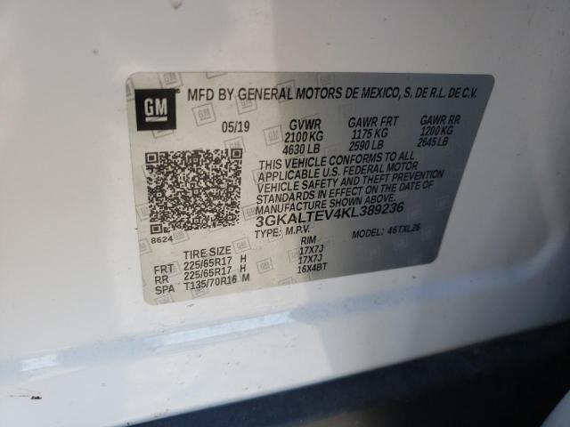Photo 10 from auction – 2019 GMC TERRAIN SL with VIN 3GKALTEV4KL389236