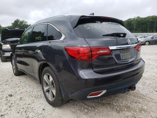 Photo 3 from auction – 2015 ACURA MDX with VIN 5FRYD4H29FB013357