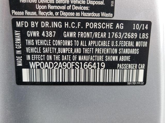 Photo 10 from auction – 2015 PORSCHE 911 TURBO with VIN WP0AD2A90FS166419