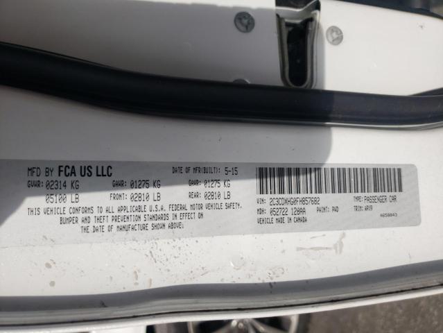 Photo 10 from auction – 2015 DODGE CHARGER SX with VIN 2C3CDXHG0FH857682