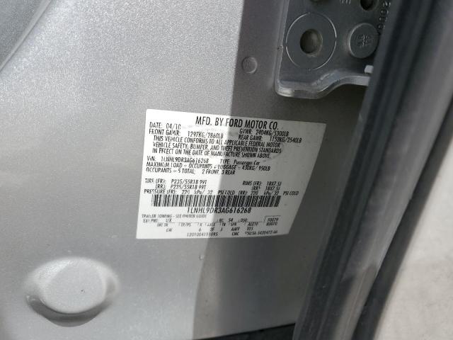Photo 10 from auction – 2010 LINCOLN MKS with VIN 1LNHL9DR3AG616268