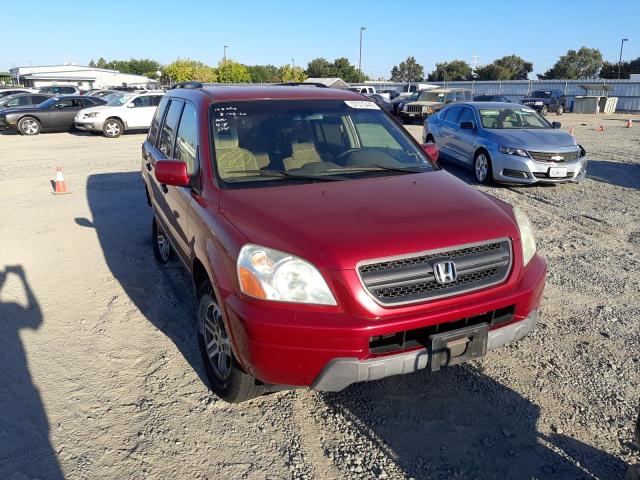 HONDA PILOT EX 2004 with VIN 2HKYF184X4H518124 - Photo from auction