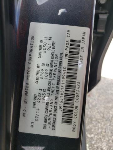 Photo 10 from auction – 2015 MAZDA 6 TOURING with VIN JM1GJ1V51F1199410