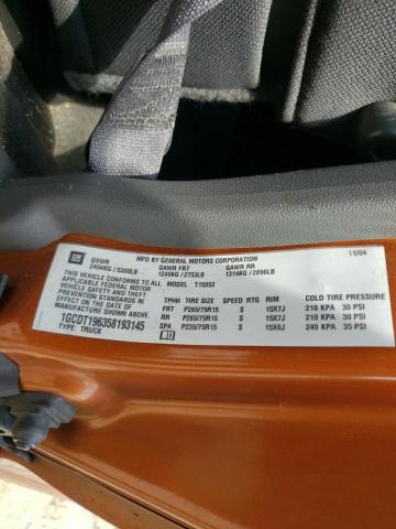 Photo 10 from auction – 2005 CHEVROLET COLORADO with VIN 1GCDT196358193145