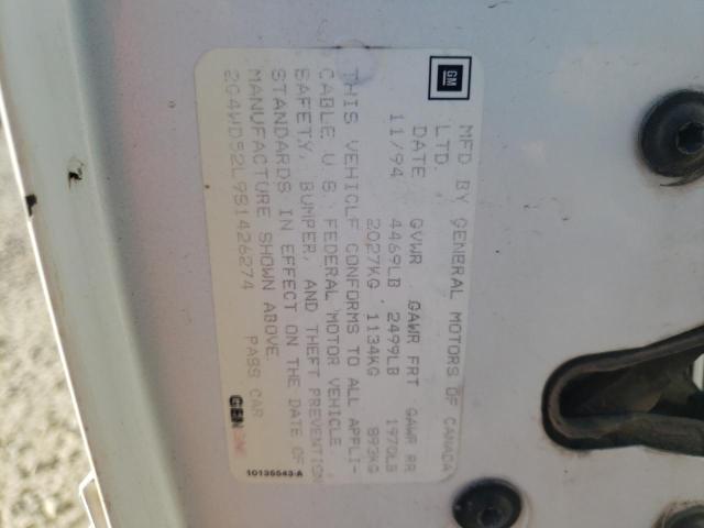 Photo 10 from auction – 1995 BUICK REGAL LIMI with VIN 2G4WD52L9S1426274