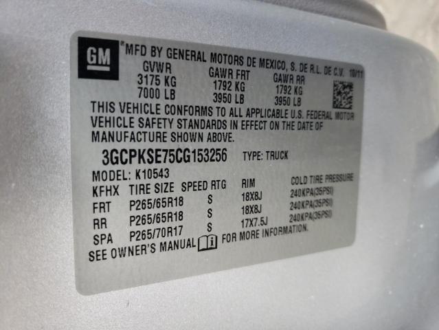Photo 10 from auction – 2012 CHEVROLET SILVERADO with VIN 3GCPKSE75CG153256