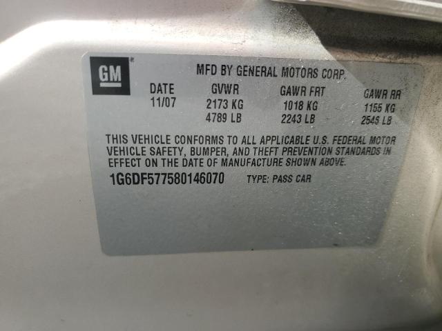 Фото 10 с аукциона – 2008 CADILLAC CTS с VIN 1G6DF577580146070