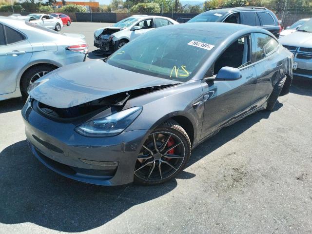 Photo 2 from auction – 2021 TESLA MODEL 3 with VIN 5YJ3E1EC2MF037730