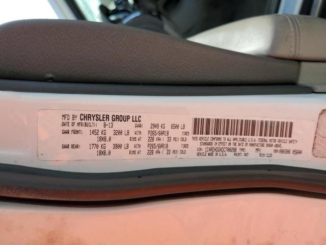Photo 10 from auction – 2013 DODGE DURANGO CR with VIN 1C4RDHDGXDC700288