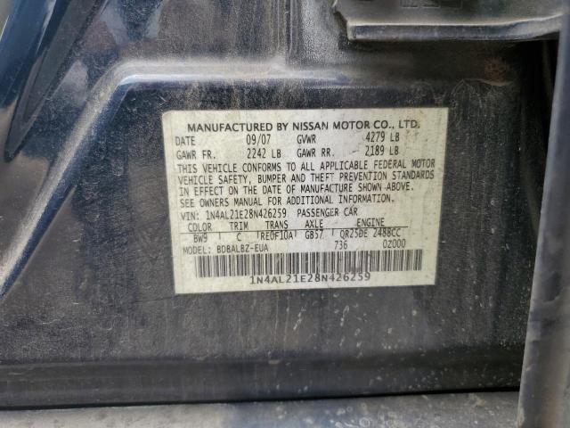 Photo 10 from auction – 2008 NISSAN ALTIMA 2.5 with VIN 1N4AL21E28N426259