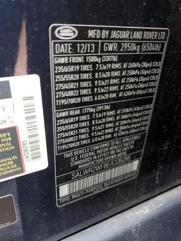 Photo 10 from auction – 2014 LAND ROVER RANGE ROVE with VIN SALWR2WF8EA336285