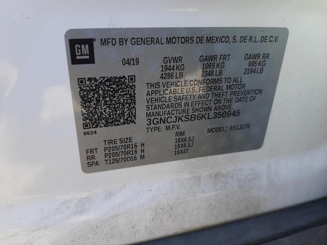 Photo 10 from auction – 2019 CHEVROLET TRAX LS with VIN 3GNCJKSB6KL350945