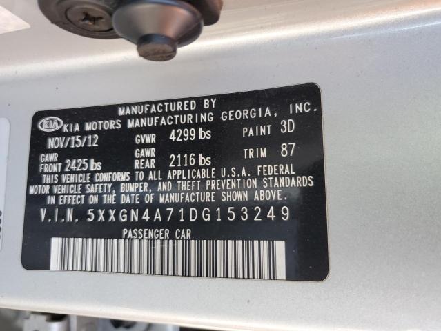 Photo 10 from auction – 2013 KIA OPTIMA EX with VIN 5XXGN4A71DG153249