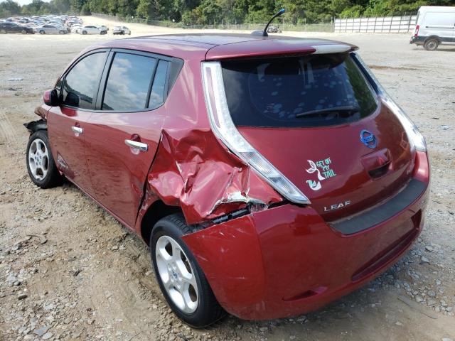 Photo 3 from auction – 2012 NISSAN LEAF SV with VIN JN1AZ0CP2CT021389