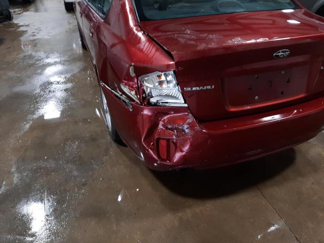 Photo 9 from auction – 2009 SUBARU LEGACY 2.5 with VIN 4S3BL616896228621