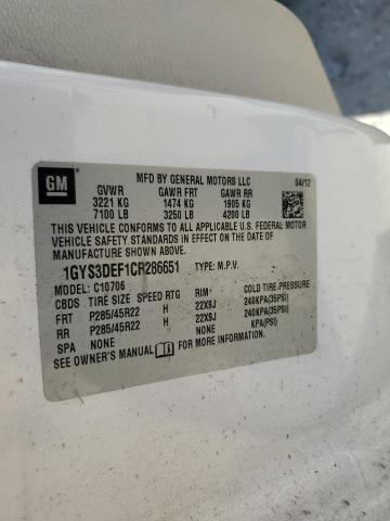 Photo 10 from auction – 2012 CADILLAC ESCALADE P with VIN 1GYS3DEF1CR286651