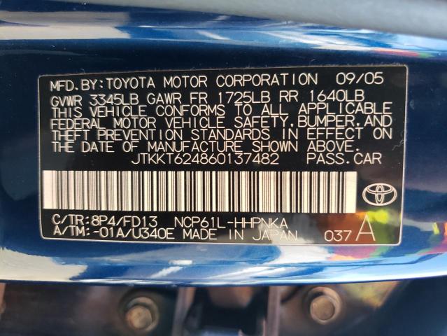 Photo 10 from auction – 2006 TOYOTA SCION XA with VIN JTKKT624860137482