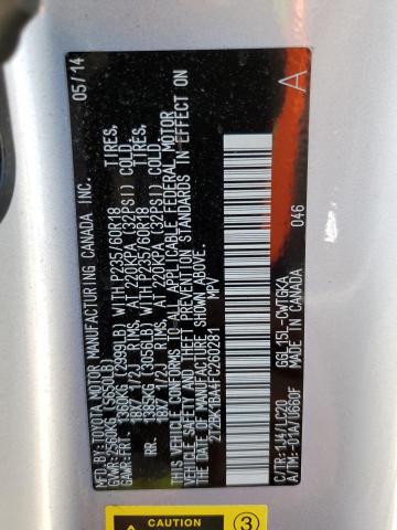Photo 10 from auction – 2015 LEXUS RX 350 BAS with VIN 2T2BK1BA4FC260281