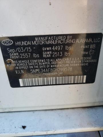 Photo 10 from auction – 2016 HYUNDAI SONATA SPO with VIN 5NPE34AF8GH299578