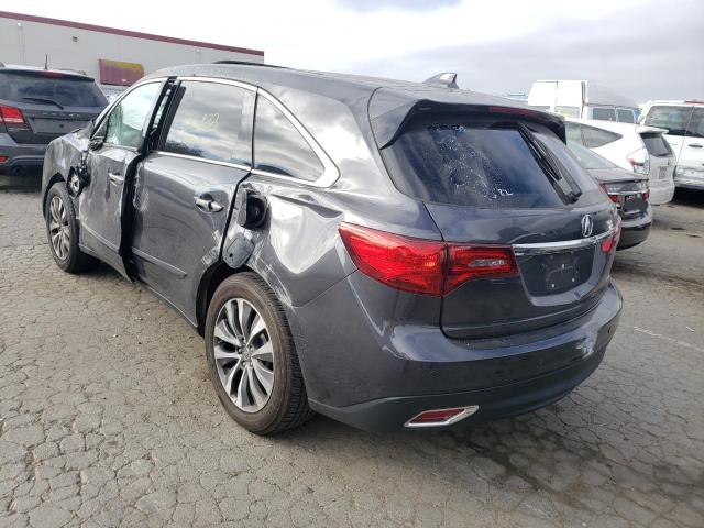 Photo 3 from auction – 2016 ACURA MDX TECHNO with VIN 5FRYD4H42GB048633