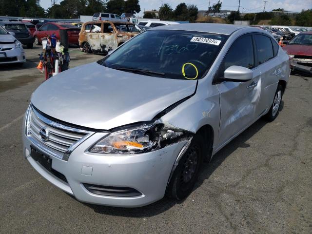 Photo 2 from auction – 2015 NISSAN SENTRA S with VIN 3N1AB7AP4FL697254
