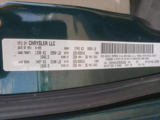 Photo 10 from auction – 2009 DODGE GRAND CARA with VIN 2D8HN44E69R659366