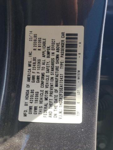 Photo 10 from auction – 2014 HONDA ACCORD LX with VIN 1HGCR2F35EA170437