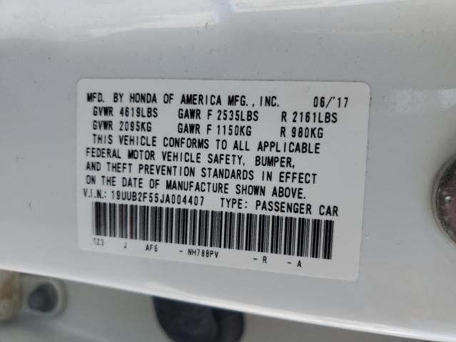 Photo 10 from auction – 2018 ACURA TLX TECH with VIN 19UUB2F55JA004407