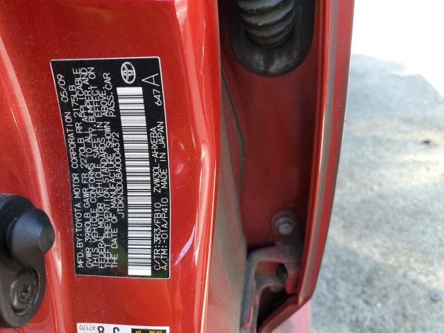 Photo 10 from auction – 2010 TOYOTA PRIUS with VIN JTDKN3DU8A0004372