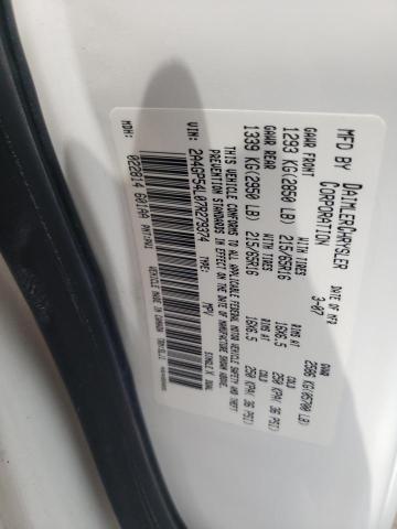 Photo 10 from auction – 2007 CHRYSLER TOWN & COU with VIN 2A4GP54L07R279374