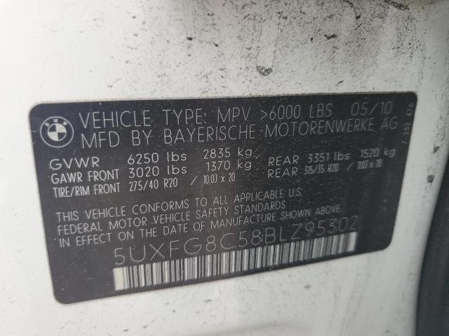 Photo 10 from auction – 2011 BMW X6 XDRIVE5 with VIN 5UXFG8C58BLZ95302