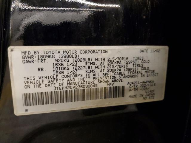 Zdjęcie 10 z aukcji – 2003 TOYOTA RAV4 z VIN JTEHH20V236080045