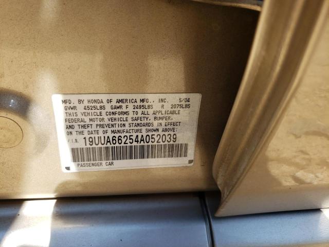 Photo 10 from auction – 2004 ACURA TL with VIN 19UUA66254A052039