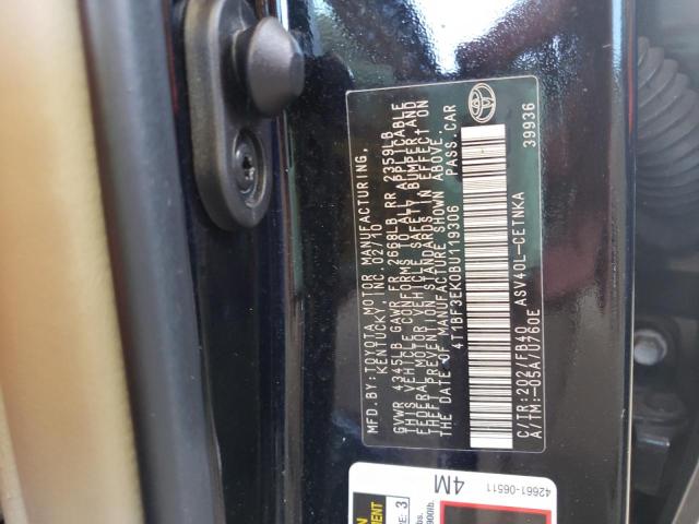 صورة رقم 10 من المزاد - 2011 TOYOTA CAMRY BASE مع VIN 4T1BF3EK0BU119306