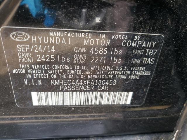 Photo 10 from auction – 2015 HYUNDAI SONATA HYB with VIN KMHEC4A4XFA130453