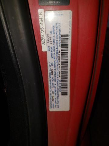 Photo 10 from auction – 2000 VOLKSWAGEN NEW BEETLE with VIN 3VWDD21C8YM458434