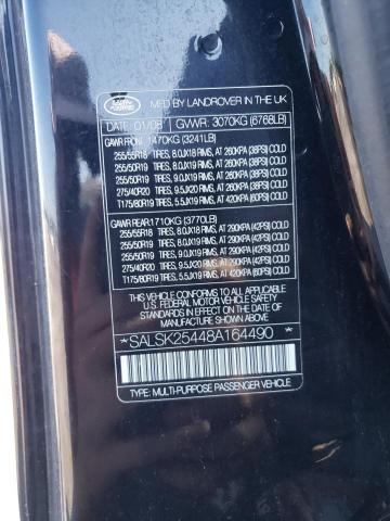 Photo 10 from auction – 2008 LAND ROVER RANGE ROVE with VIN SALSK25448A164490