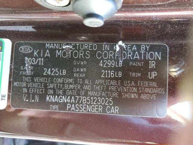 Photo 10 from auction – 2011 KIA OPTIMA EX with VIN KNAGN4A77B5123025