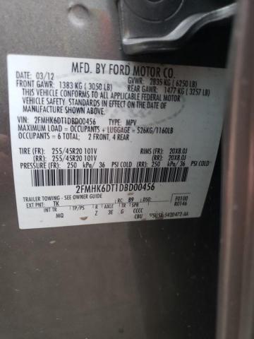 Photo 10 from auction – 2013 FORD FLEX LIMIT with VIN 2FMHK6DT1DBD00456